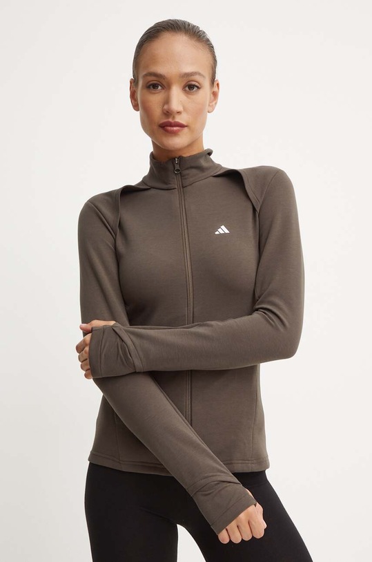 adidas Performance bluza treningowa z elastanem zielony IT0672