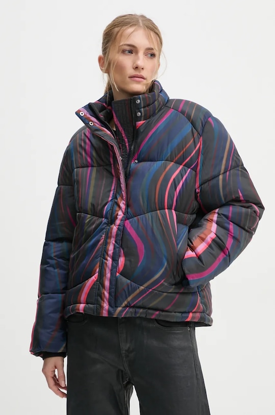 Péřová bunda s příměsí vlny PS Paul Smith s podšívkou vícebarevná W2R.261C.N31234