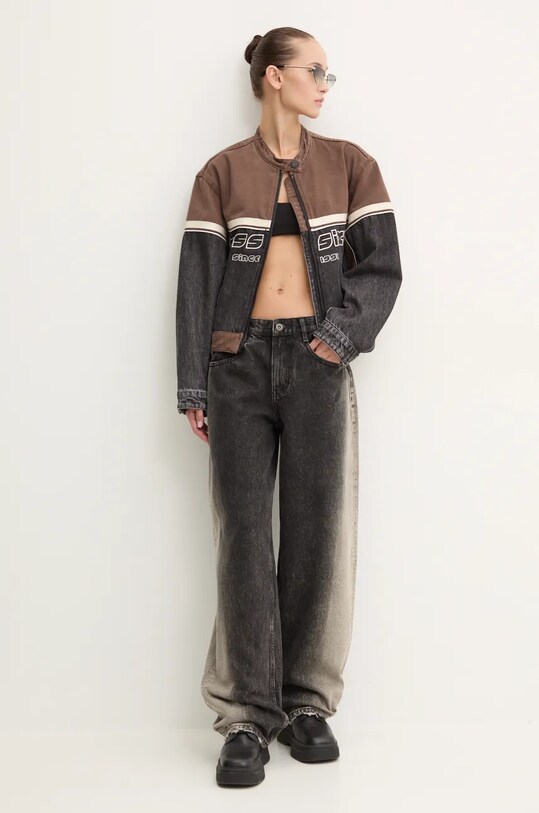 Džínová bunda Miss Sixty 6L3WJ0300000 hnědá AW24