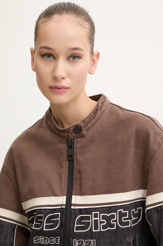 Miss Sixty geacă din denim 6L3WJ0300000 maro