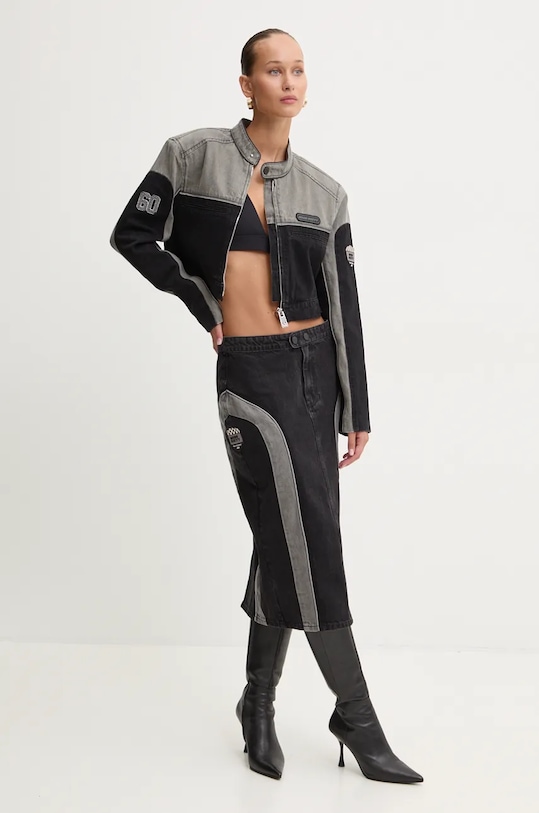 Miss Sixty geacă din denim 6L3WJ4990000 negru AW24