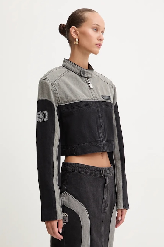 Miss Sixty geacă din denim negru 6L3WJ4990000