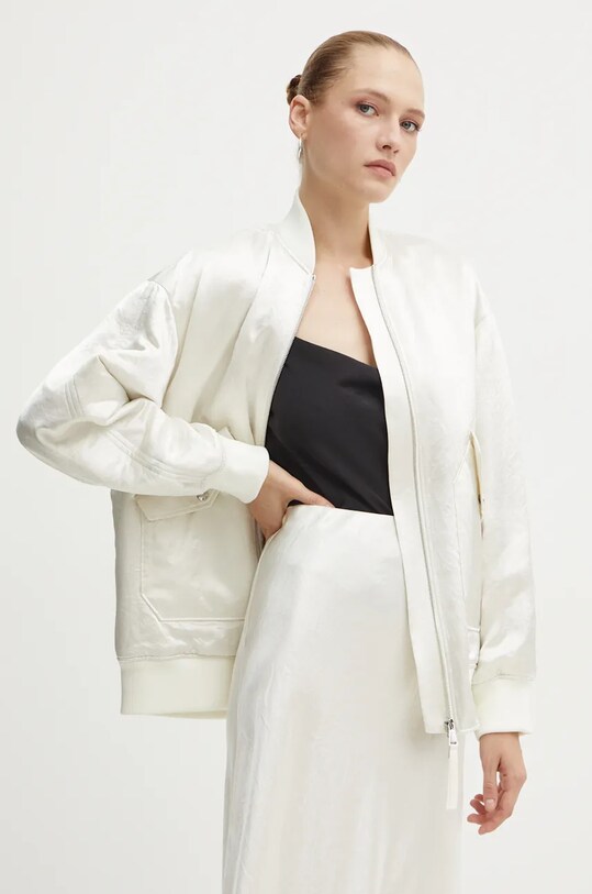 Max Mara Leisure geaca bomber cu captuseala bej 2426486048600