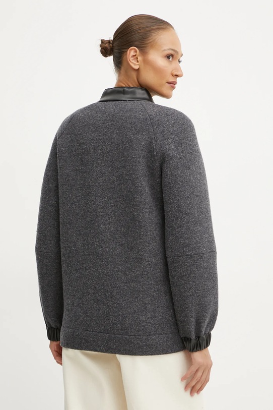 Одежда Шерстяная куртка-бомбер Max Mara Leisure 2426906048600 серый