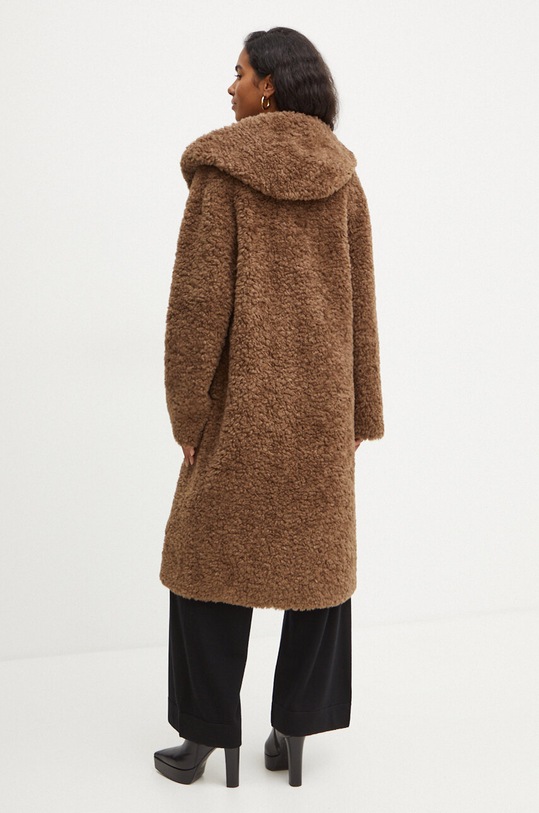 Luisa Spagnoli palton din lana SERRA 541290 maro AW24