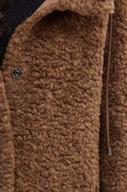 Luisa Spagnoli kabát gyapjú keverékből SERRA 541290 barna