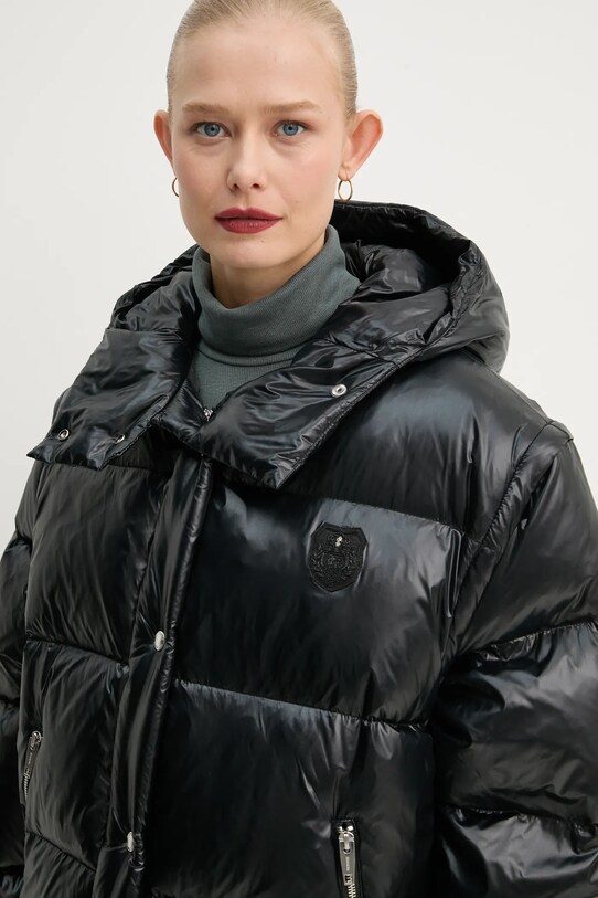 The Kooples kurtka puchowa czarny FDOU29000K