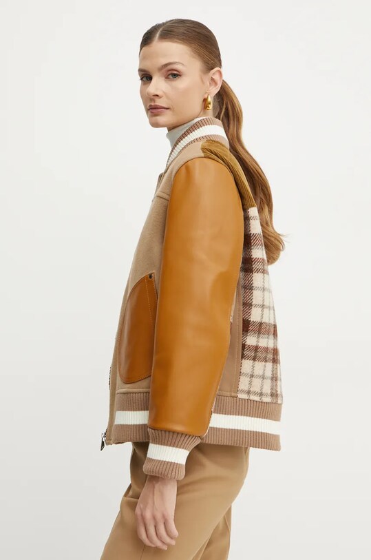 Weekend Max Mara geaca bomber cu captuseala maro 2425086016600