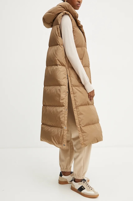 Пухен елек Weekend Max Mara кафяв 2425296012600