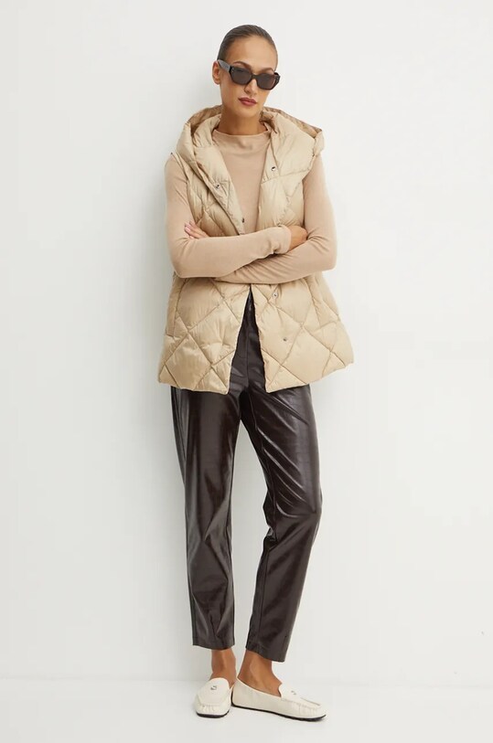 Weekend Max Mara gilet in piuma 2425296022600 beige AW24