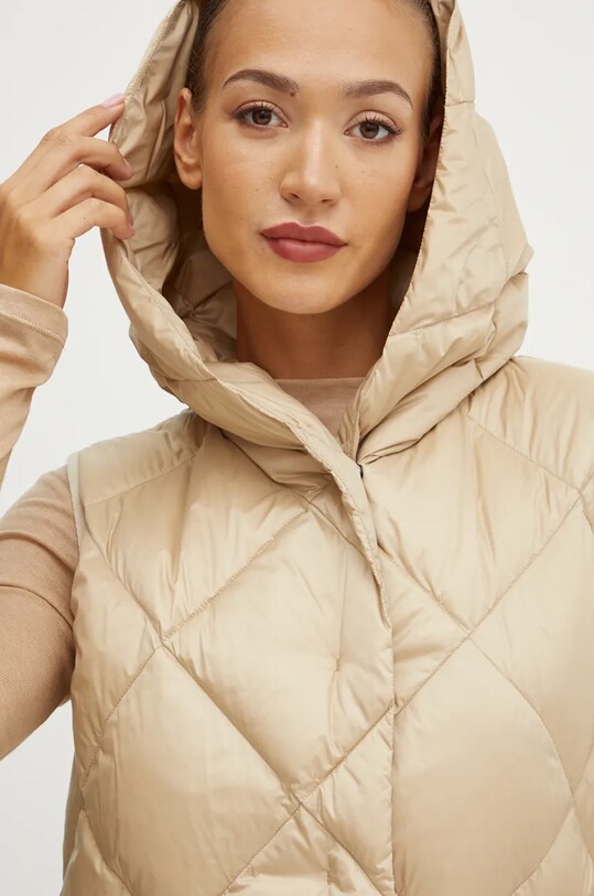 Weekend Max Mara gilet in piuma beige 2425296022600