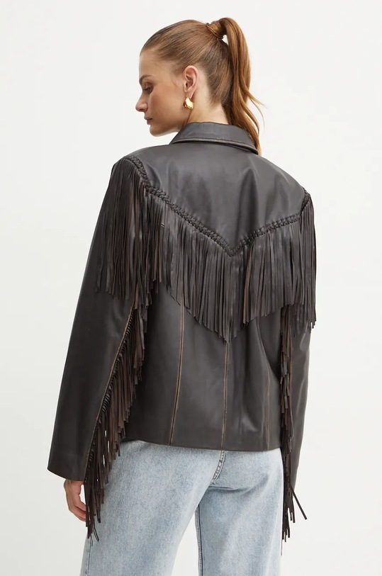 Ρούχα Δερμάτινο μπουφάν Weekend Max Mara 2425446016600 καφέ