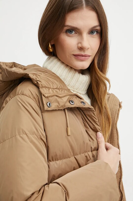 Пуховая куртка Weekend Max Mara 2425496052600 коричневый