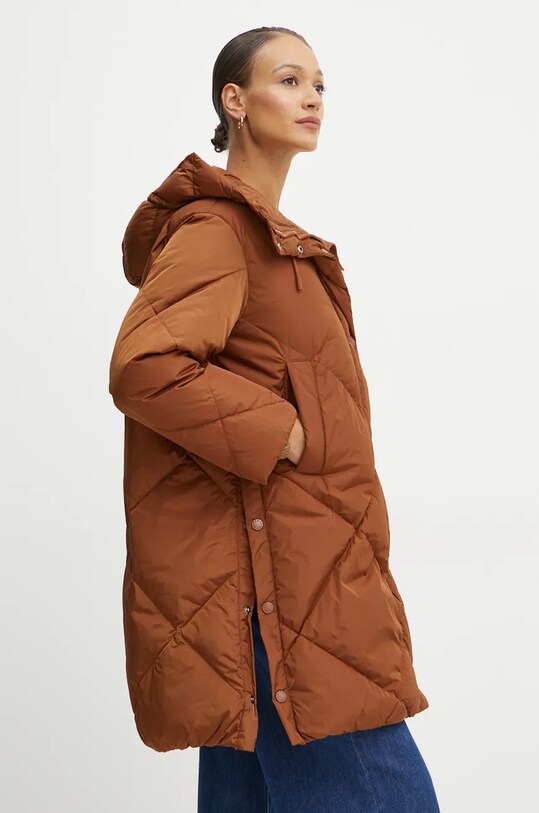 Пухова куртка Weekend Max Mara коричневий 2425496092600