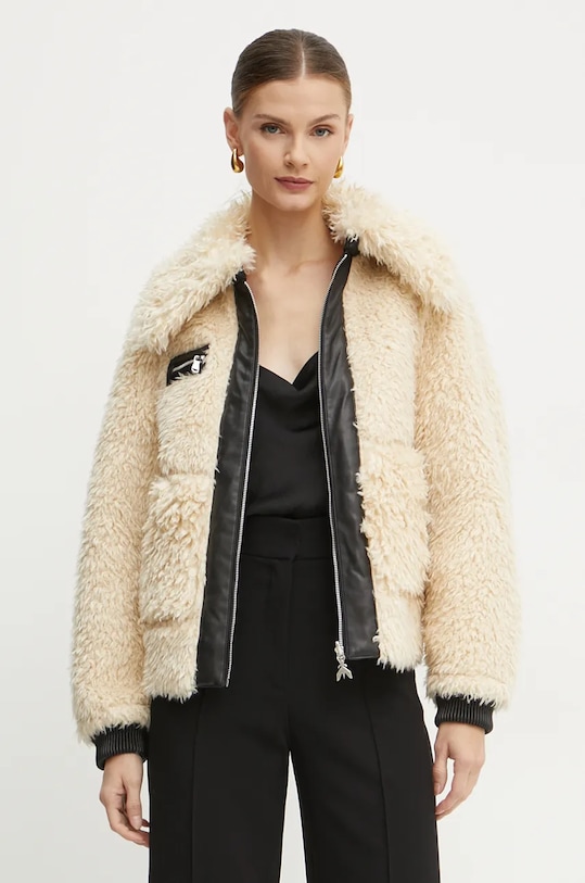 Bunda Patrizia Pepe s podšívkou béžová 2O0139.E054