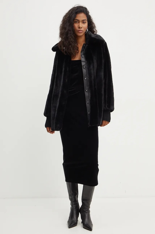 Patrizia Pepe palton 2O0163.E5T7 negru AW24
