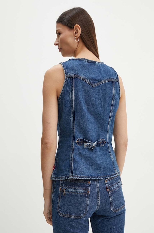 Odzież Levi's kamizelka jeansowa 000OH granatowy