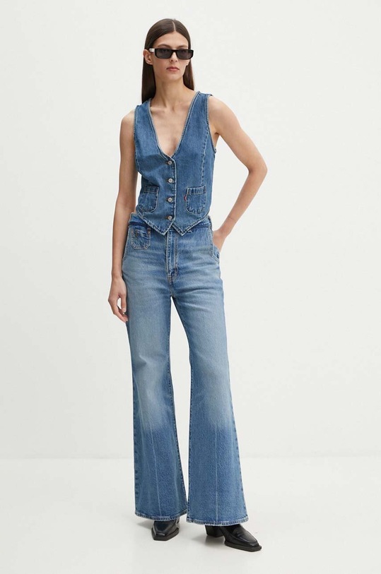 Džínová vesta Levi's A8749 námořnická modř AW24