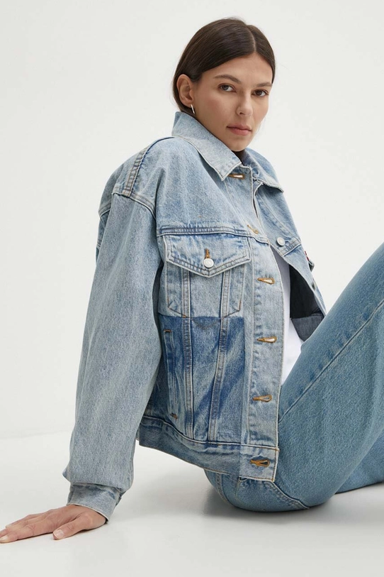 Levi's geacă din denim A8755 albastru AW24