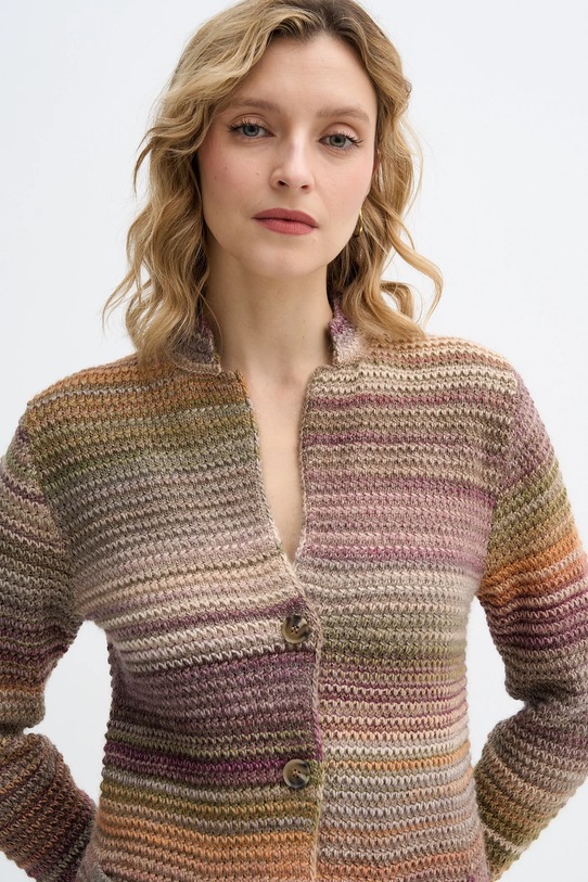 Kardigan s prímesou vlny United Colors of Benetton ružová 105CD6880