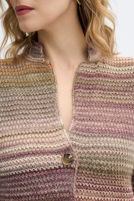 Kardigan s prímesou vlny United Colors of Benetton 105CD6880 ružová