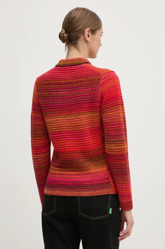 Ρούχα Μάλλινη ζακέτα United Colors of Benetton 105CD6880 κόκκινο