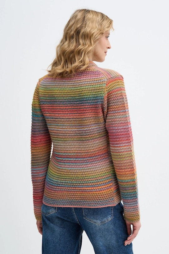 Odzież United Colors of Benetton kardigan z dodatkiem wełny 105CD6880 różowy