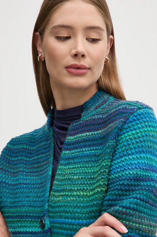 Вълнена жилетка United Colors of Benetton тъмносин 105CD6880