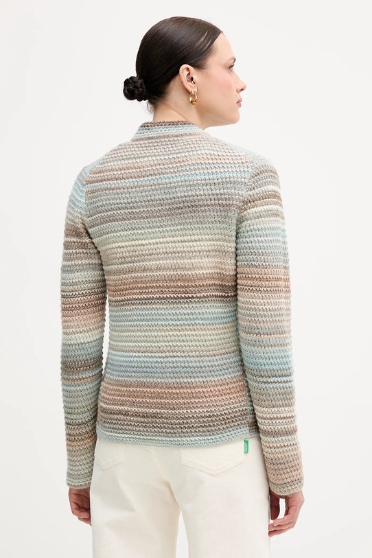 Odzież United Colors of Benetton kardigan wełniany 105CD6880 beżowy