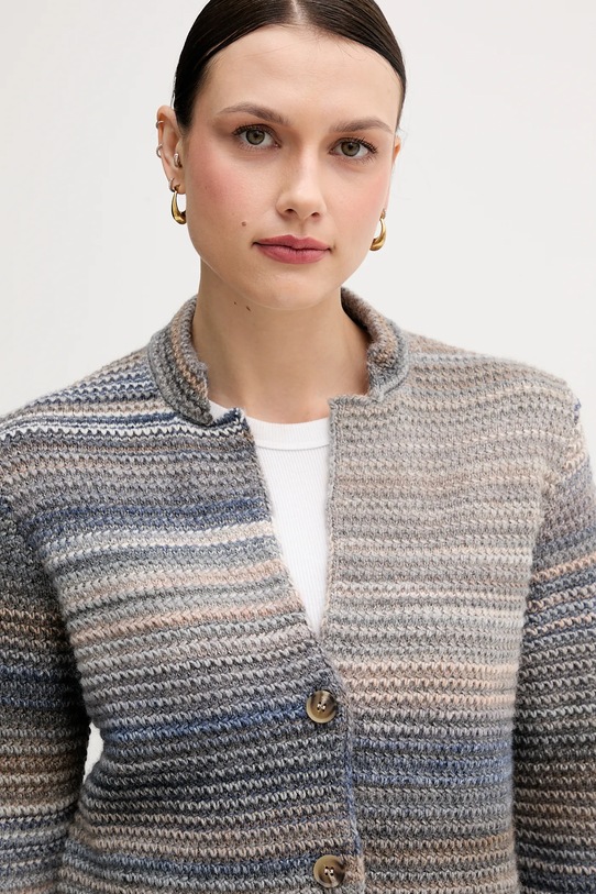 United Colors of Benetton kardigan wełniany szary 105CD6880