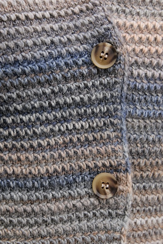 United Colors of Benetton kardigan wełniany 105CD6880 szary