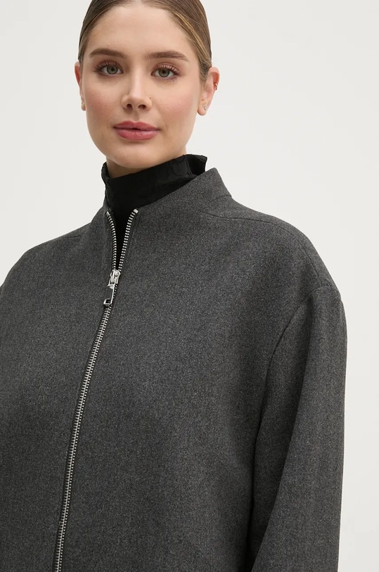 United Colors of Benetton kurtka wełniana 2O9VDN004 szary