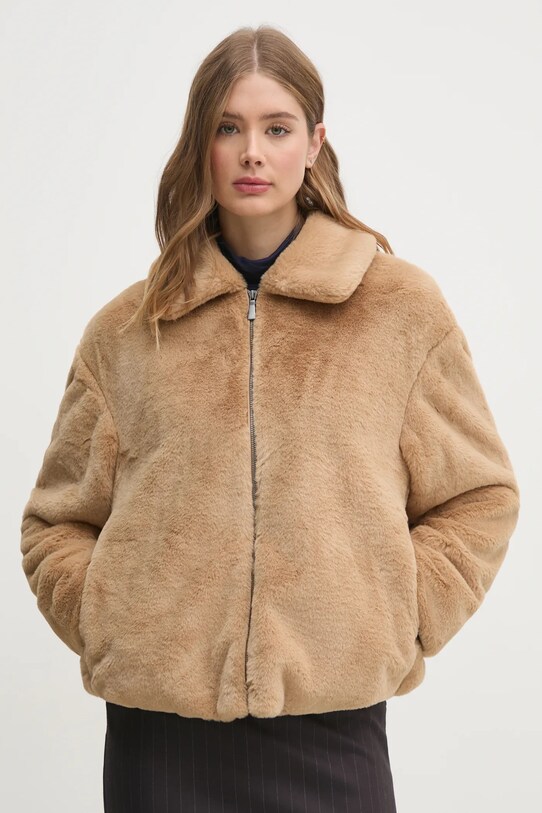 Μπουφάν United Colors of Benetton χωρίς μόνωση μπεζ 2FBDDN06V