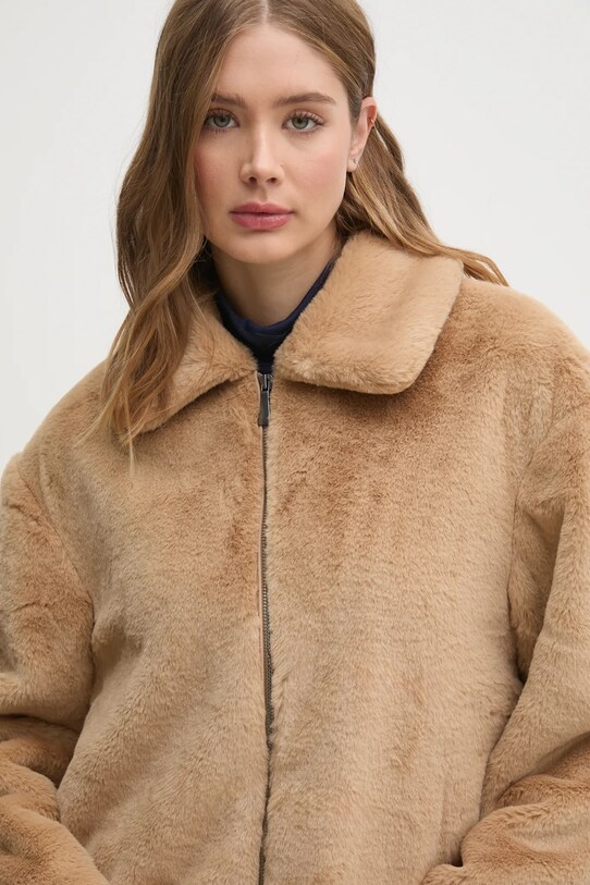 Μπουφάν United Colors of Benetton μπεζ 2FBDDN06V