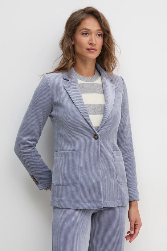 United Colors of Benetton marynarka welurowa tkanina niebieski 2Q5GDW02G