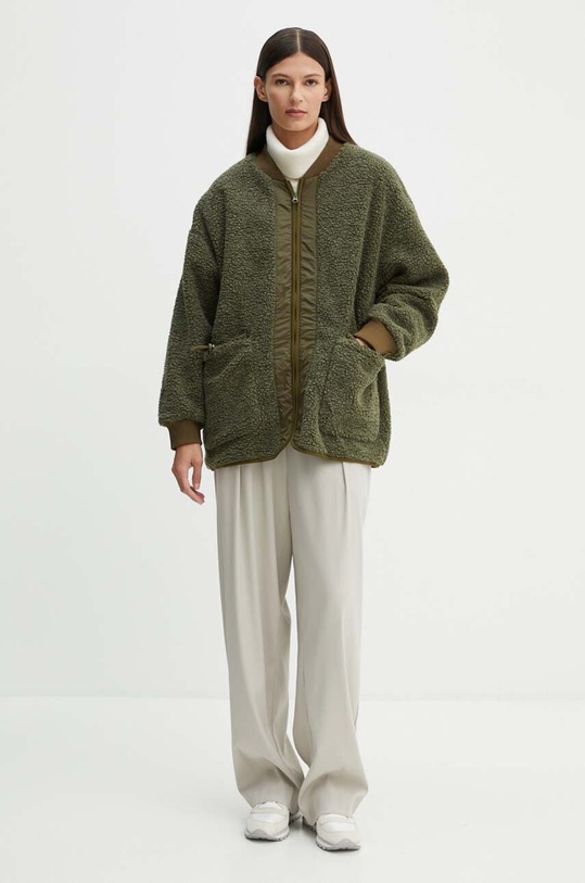 American Vintage geaca HOK16DH24 verde AW24