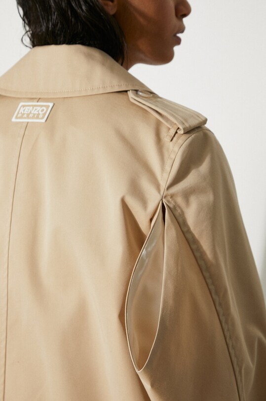 Μπουφάν Kenzo Short Kimono Trench FE62MA2189OI.11 μπεζ