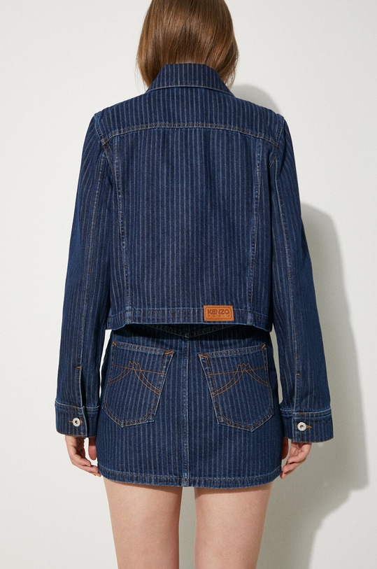 Oblečení Džínová bunda Kenzo Trucker Jacket Stripped FE62DV2456F2.DD námořnická modř
