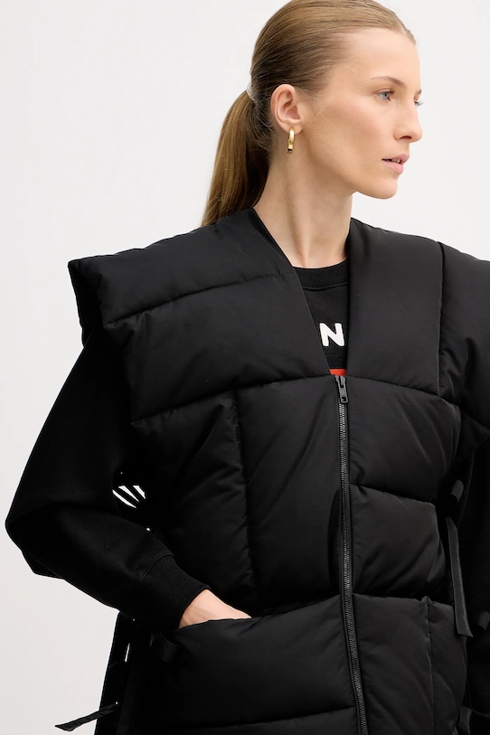 Kenzo bezrękawnik Sleeveless Puffer Jacket czarny FE62OU1269CE.99