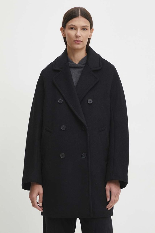 Шерстяное пальто Marc O'Polo без подкладки чёрный 408008470367