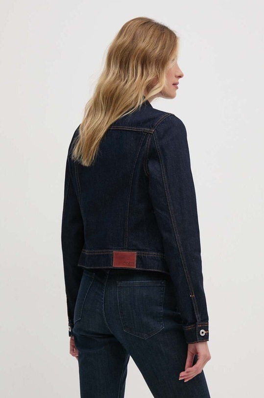 Odzież Pepe Jeans kurtka SLIM JACKET PL402430AB2 granatowy