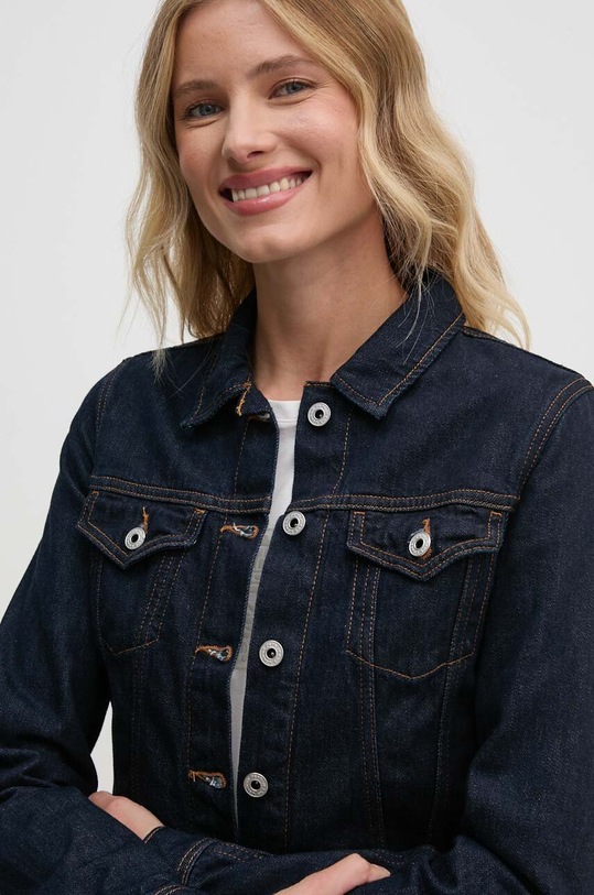 Pepe Jeans kurtka SLIM JACKET granatowy PL402430AB2