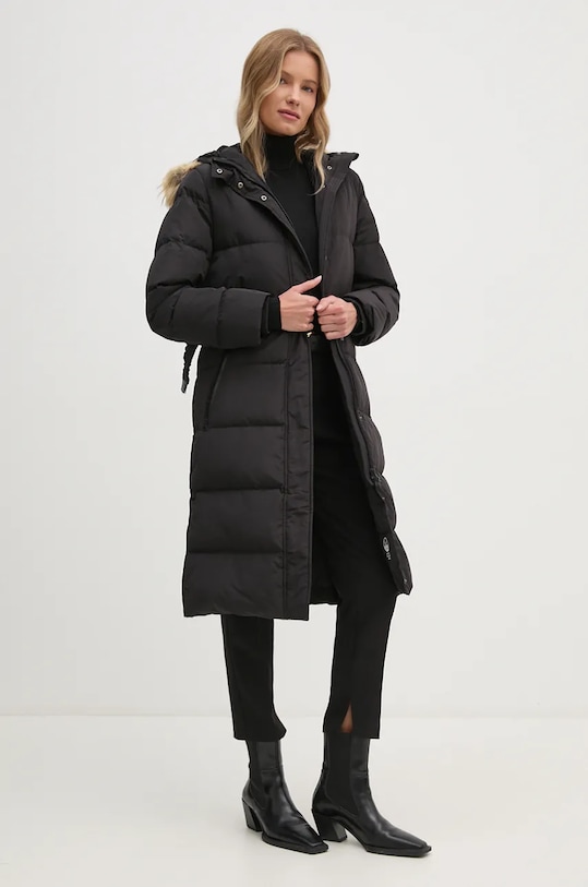 Pepe Jeans geaca de puf BELLA PL402436 negru AW24