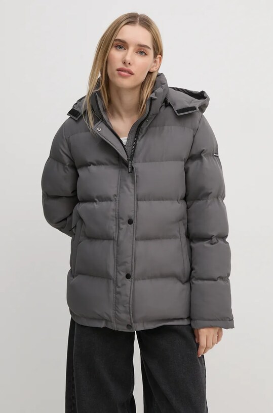 Bunda Pepe Jeans BIBI SHORT šedá PL402438