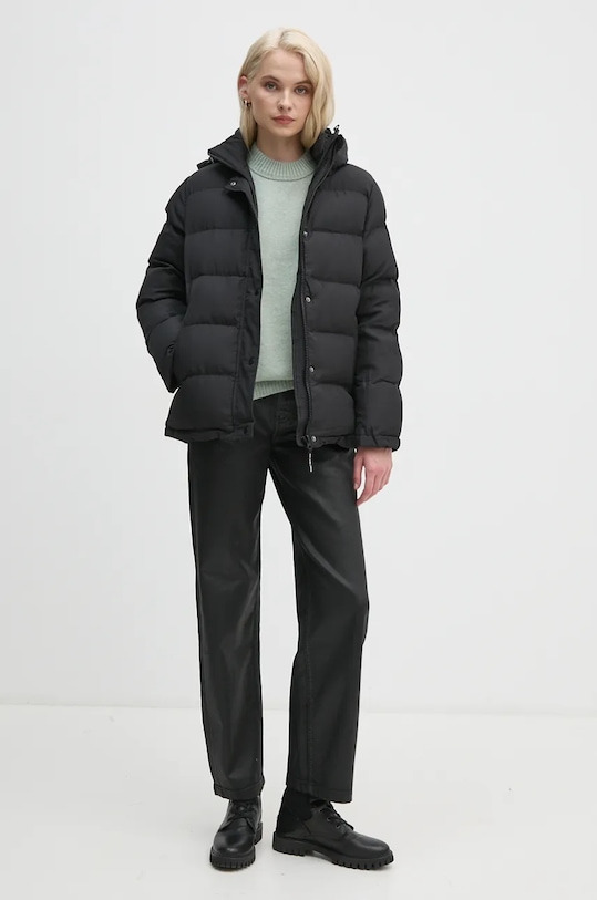 Μπουφάν Pepe Jeans BIBI SHORT PL402438 μαύρο AW24