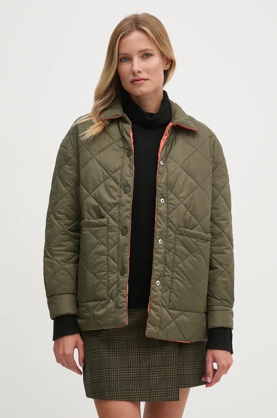 Pepe Jeans geaca cu doua fete CATY cu captuseala verde PL402441