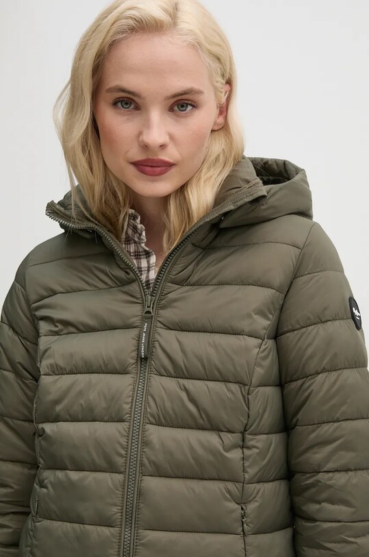 Μπουφάν Pepe Jeans AMMY LONG πράσινο PL402442