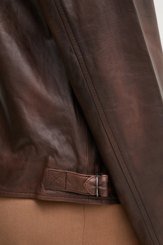 Шкіряна куртка Pepe Jeans BERNA PL402455 коричневий