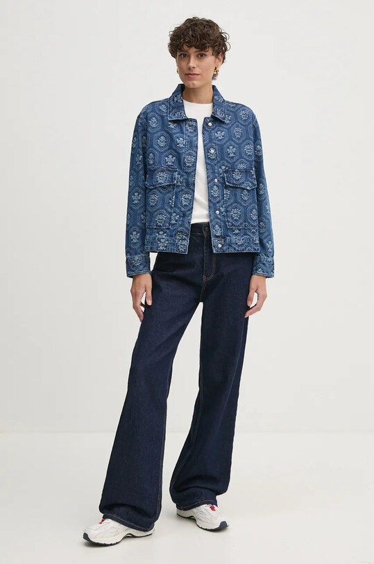 Джинсова куртка Pepe Jeans LOA JACQUARD PL402483 блакитний AW24