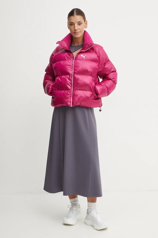Куртка Puma Shiny Puffer Jacket 626514 фиолетовой AW24